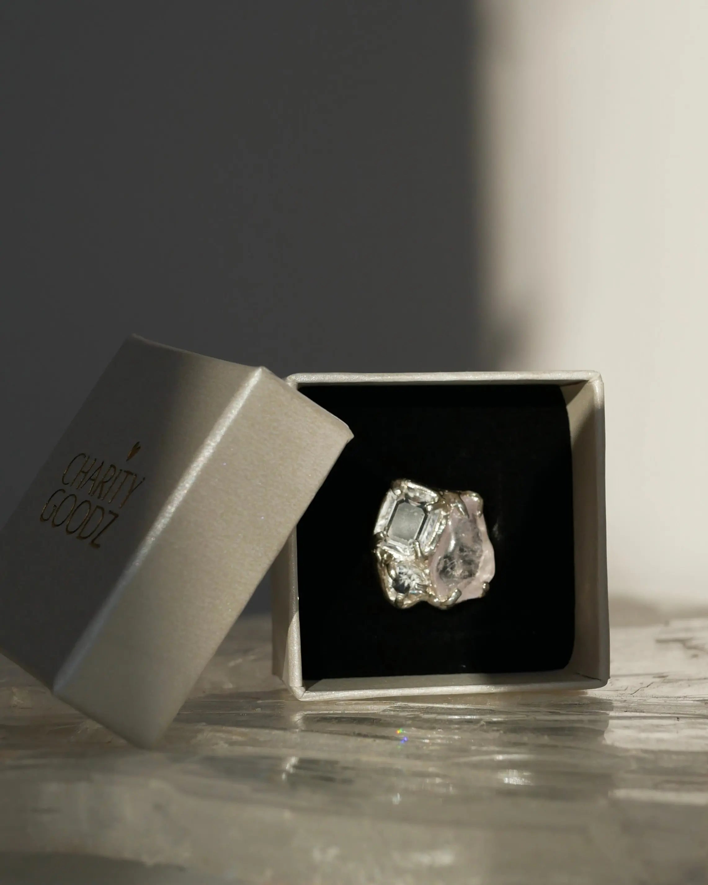 White Christmas ring CharityGoodz
