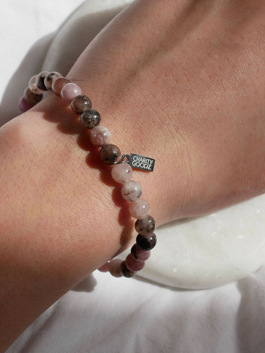 Ball bracelet Strawberry quartz