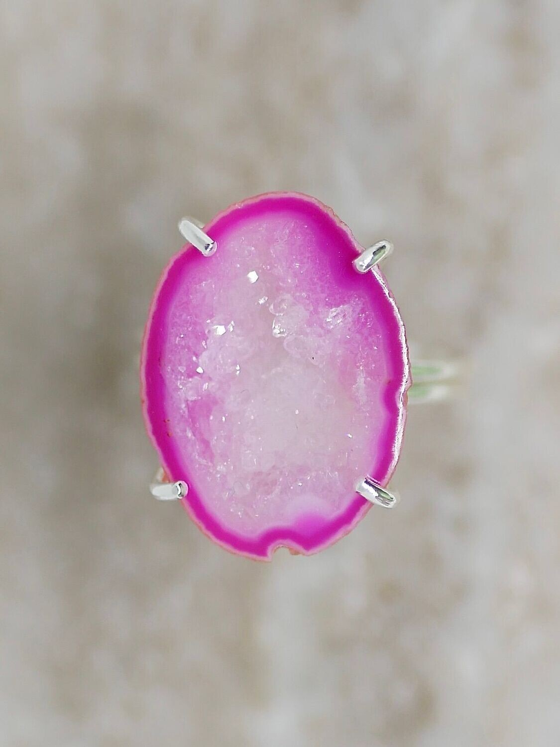 Agate ring silver 01