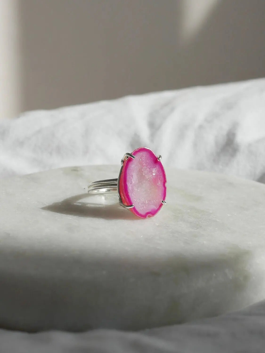 Agate ring silver 01 CharityGoodz