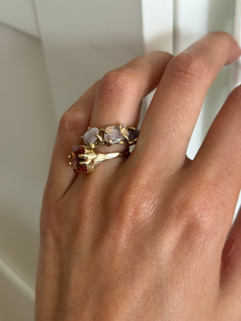 Golden triangle ring