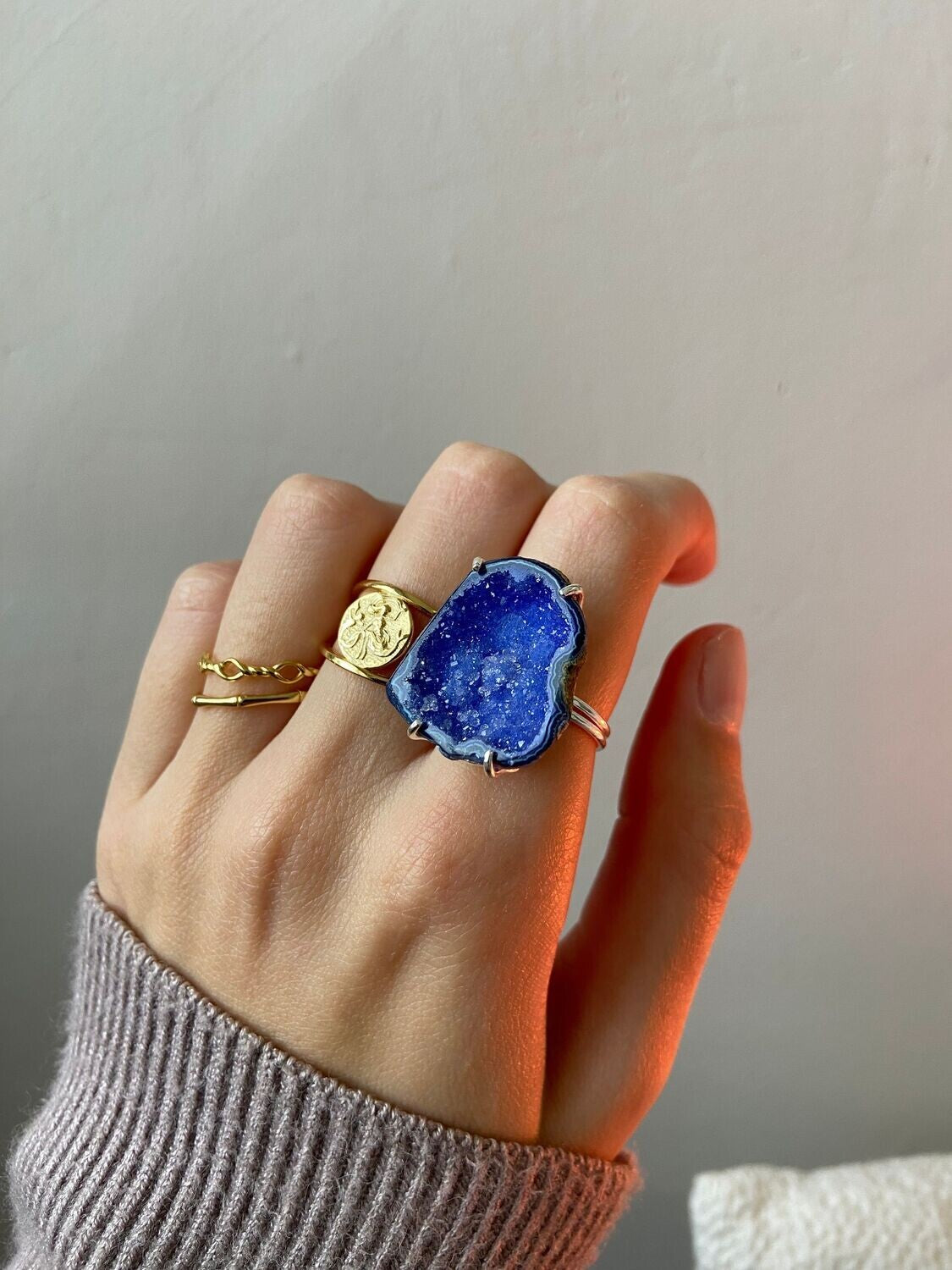 Agate ring silver 02