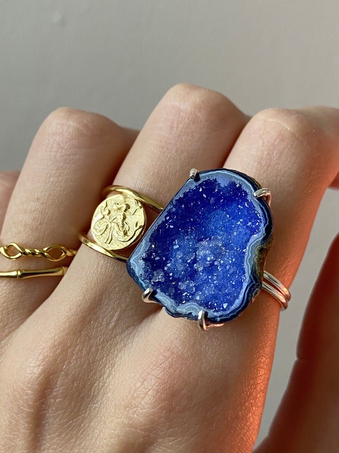 Agate ring silver 02