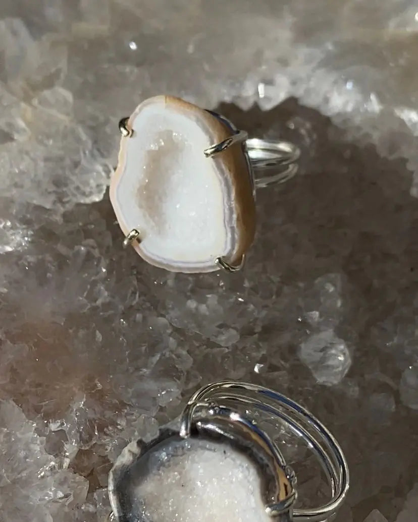 Agate ring silver 05 CharityGoodz