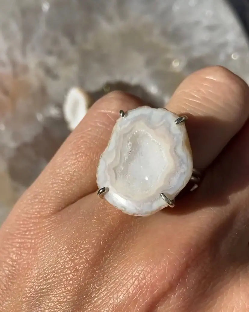 Agate ring silver 04 CharityGoodz