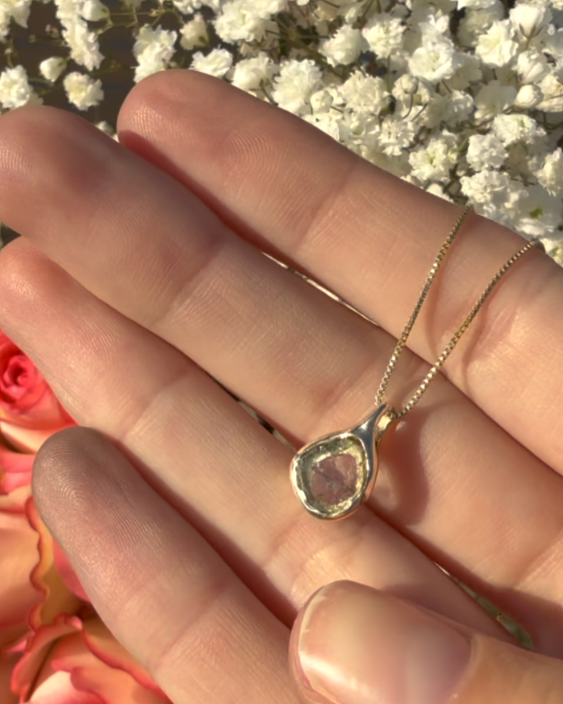 Green tourmaline necklace